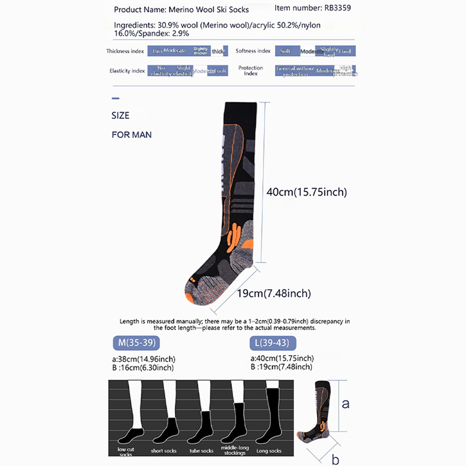 Loogdeel High Quality Merino W - Thermal Sock Winter recension och pris