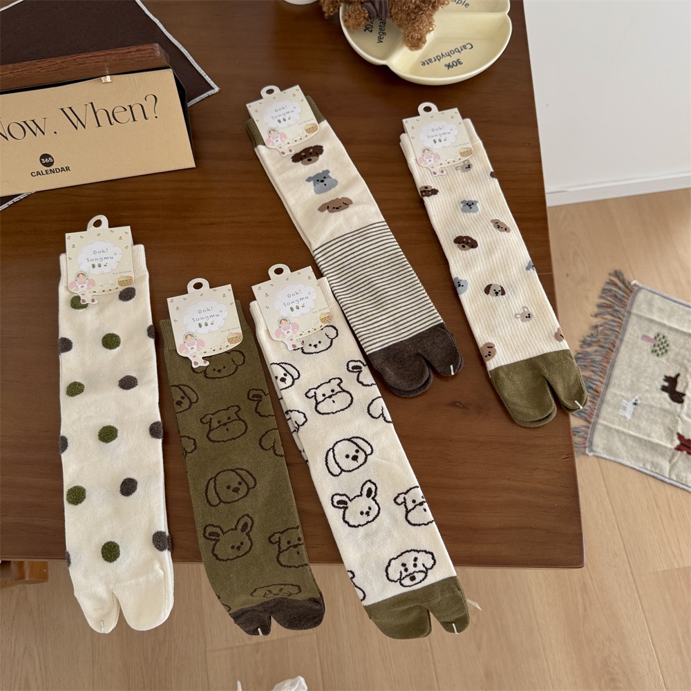 Dog Illustration Tabi Split‑To - Toe Sock Split recension och pris
