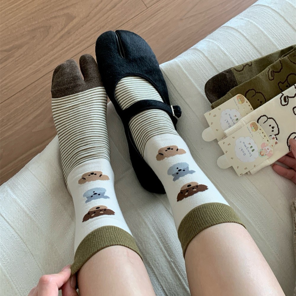 Dog Illustration Tabi Split‑To - Toe Sock Split recension och pris