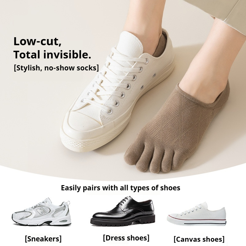 Men's Five Toe Cotton Short So - Toe Sock Split recension och pris