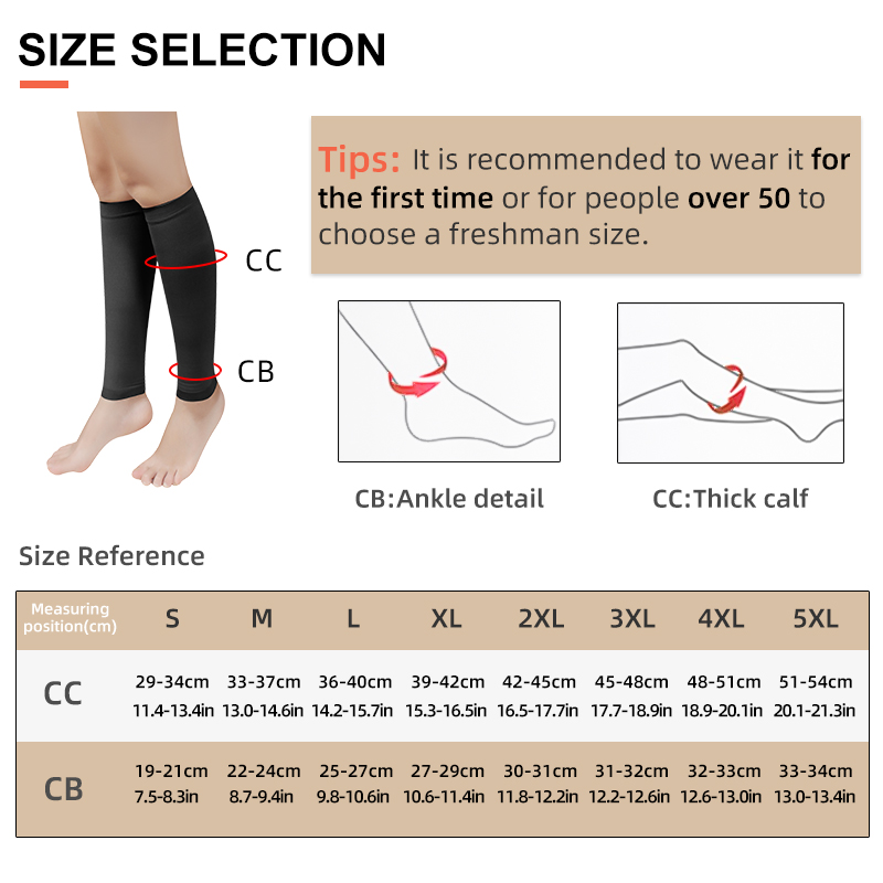 Plus Size S-5XL Running Athlet - Compression Sock Medical recension och pris
