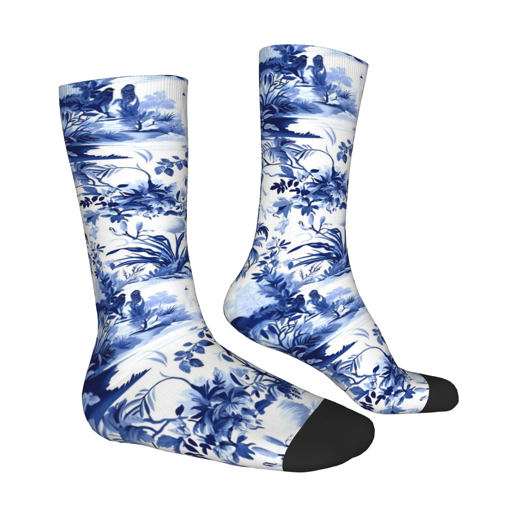 Custom Navy Blue And White Men - Dress Sock Men recension och pris